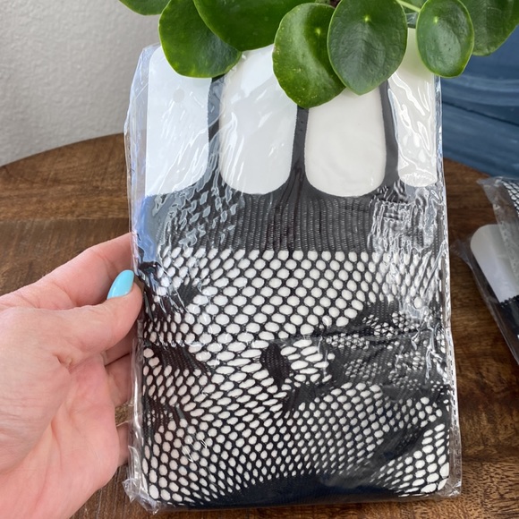 Set of 4 suspender garter tights - Picture 4 of 6